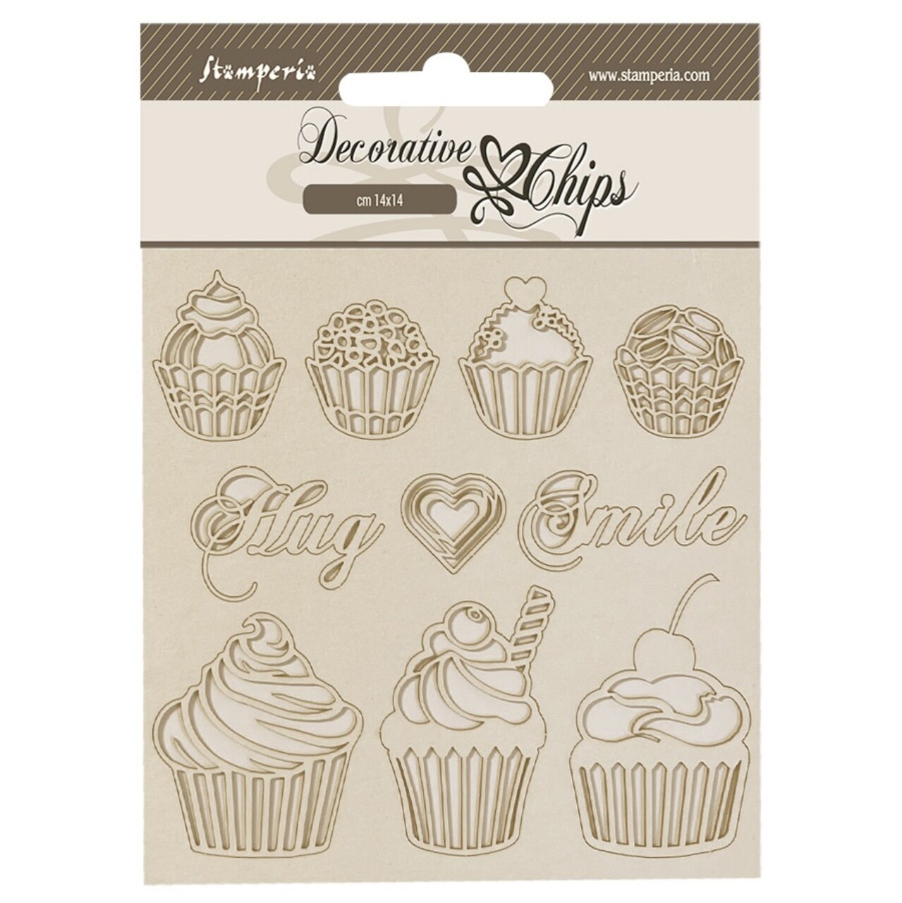 Stamperia Decorative Chips 5.5"X5.5"-Coffee And Chocolate Sweety